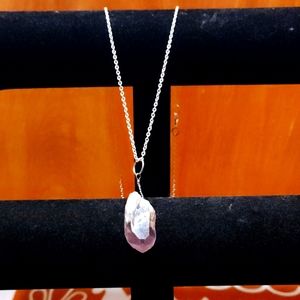Wire Wrapped Amethyst Crystal Necklace